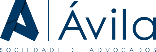 Logotipo em azul com escrita Ávila Sociedade de Advogados